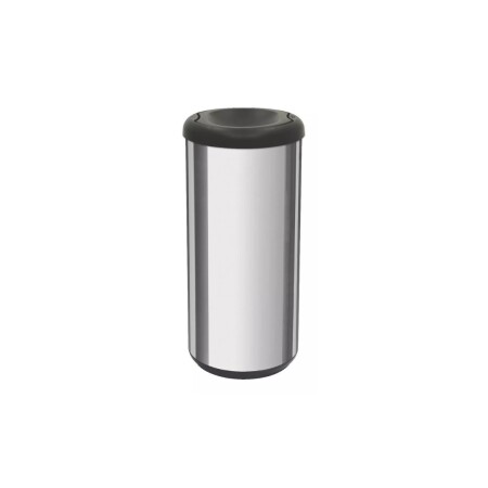 PAPELERA TACHO ACERO INOX BASCULANTE TRAMONTINA 40LTS PLATEADO