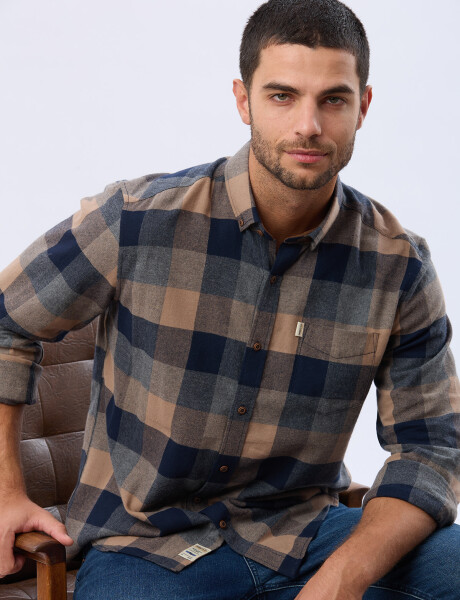 CAMISA DE VIYELA Gris