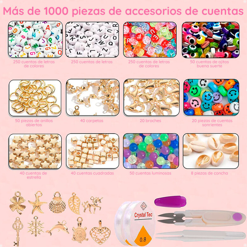Juego de 6600 Cuentas de Arcilla Polimérica Para Hacer Pulseras Juego de 6600 Cuentas de Arcilla Polimérica Para Hacer Pulseras