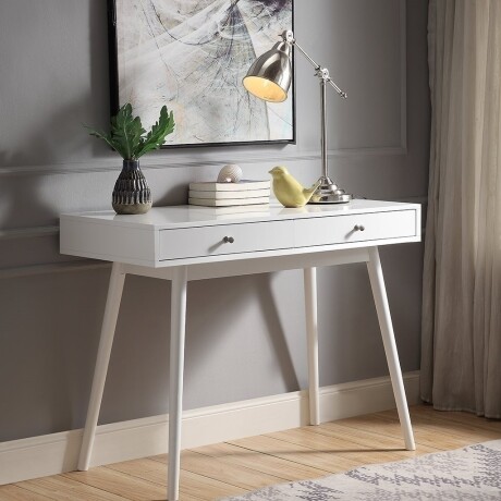 ESCRITORIO C/2 CAJONES MDF 100X48X76CM BLANCO ESCRITORIO C/2 CAJONES MDF 100X48X76CM BLANCO