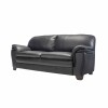 Sillón 100% Cuero - 3 Cuerpos - Monza Negro