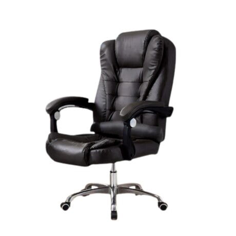 SILLA DE ESCRITORIO CON MASAJEADOR EJECUTIVA CORPORATIVA ERGONÓMICA NEGRO