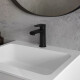 GRIFERIA DE LAVATORIO MONOCOMANDO NEGRO MATE AQUALIA ALASSIO II 000