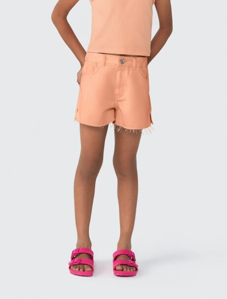 SHORT INFANTIL CON BOLSILLOS NARANJA