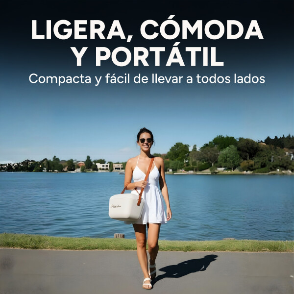 Conservadora Hielera Vintage 20L Litros Latas Hielo Polarbox Color Blanco