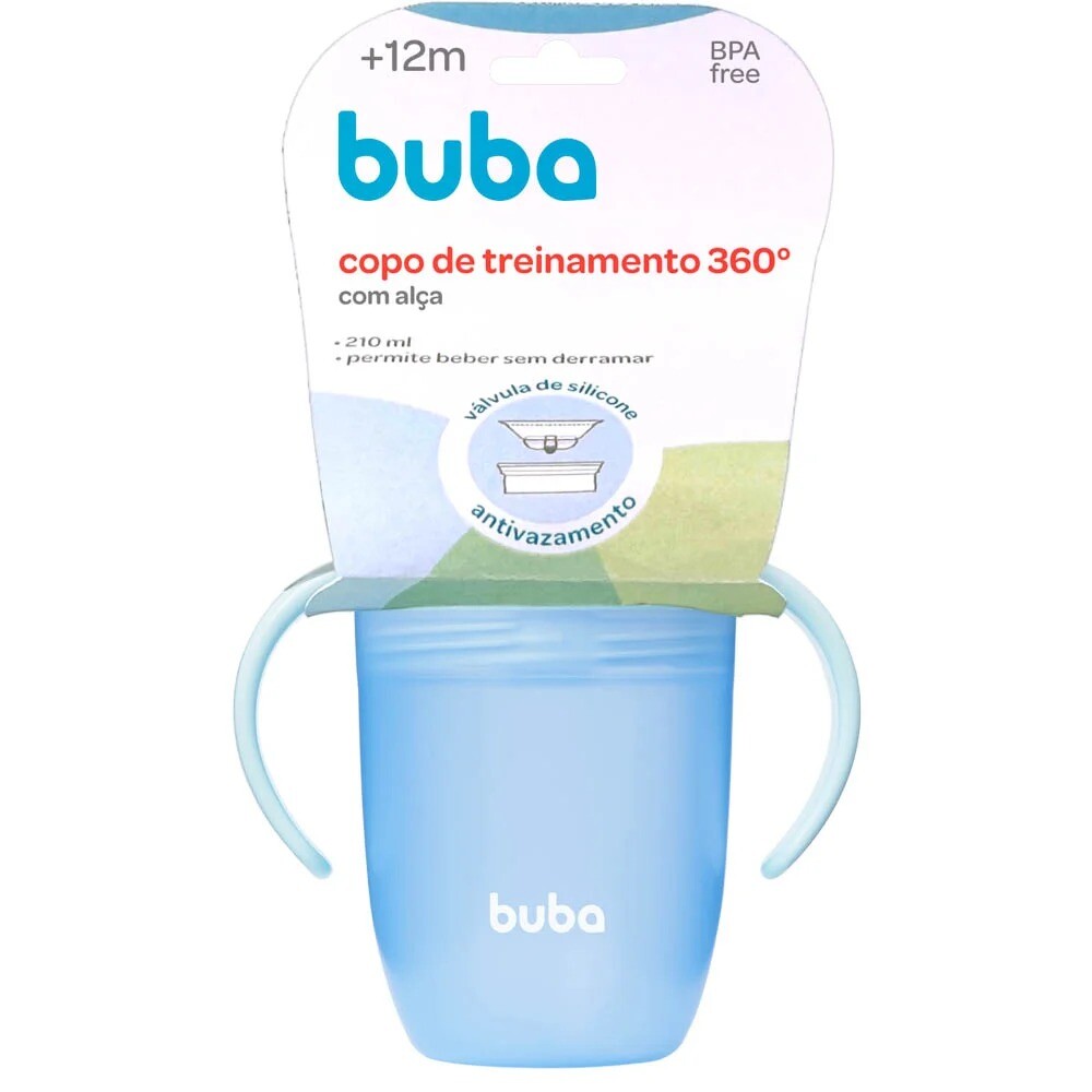 Vaso 360 BUBA pastel colors celeste
