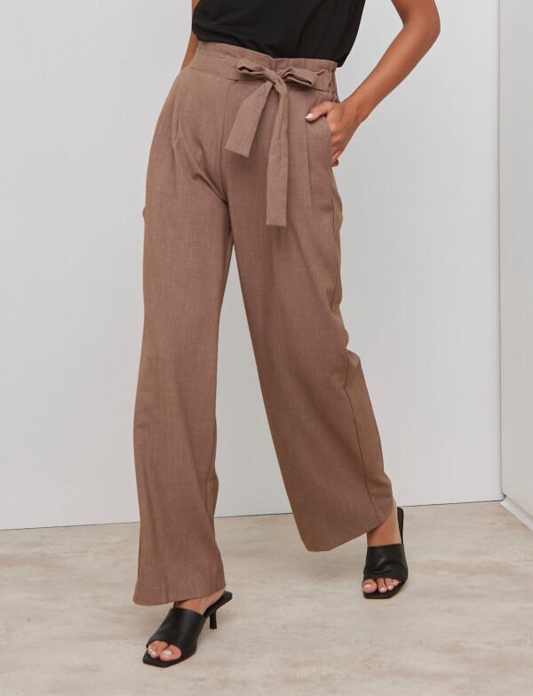 Pantalon Palazzo TOSTADO