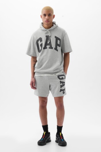 Short Logo Gap Hombre B10 Grey Heather