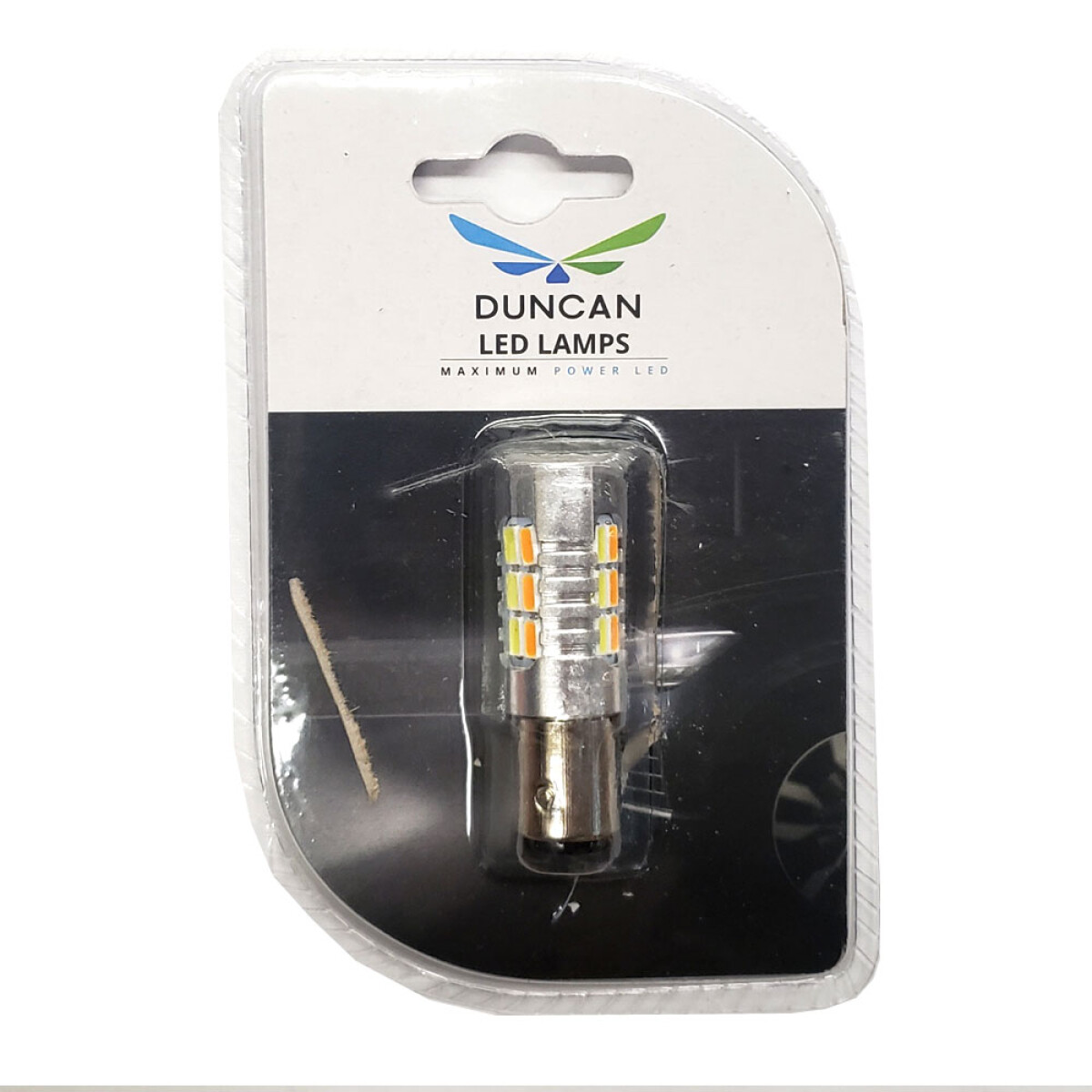 LAMPARA - 1157 12V 21W BAY15D AMBAR Y BLANCA DUNCAN 