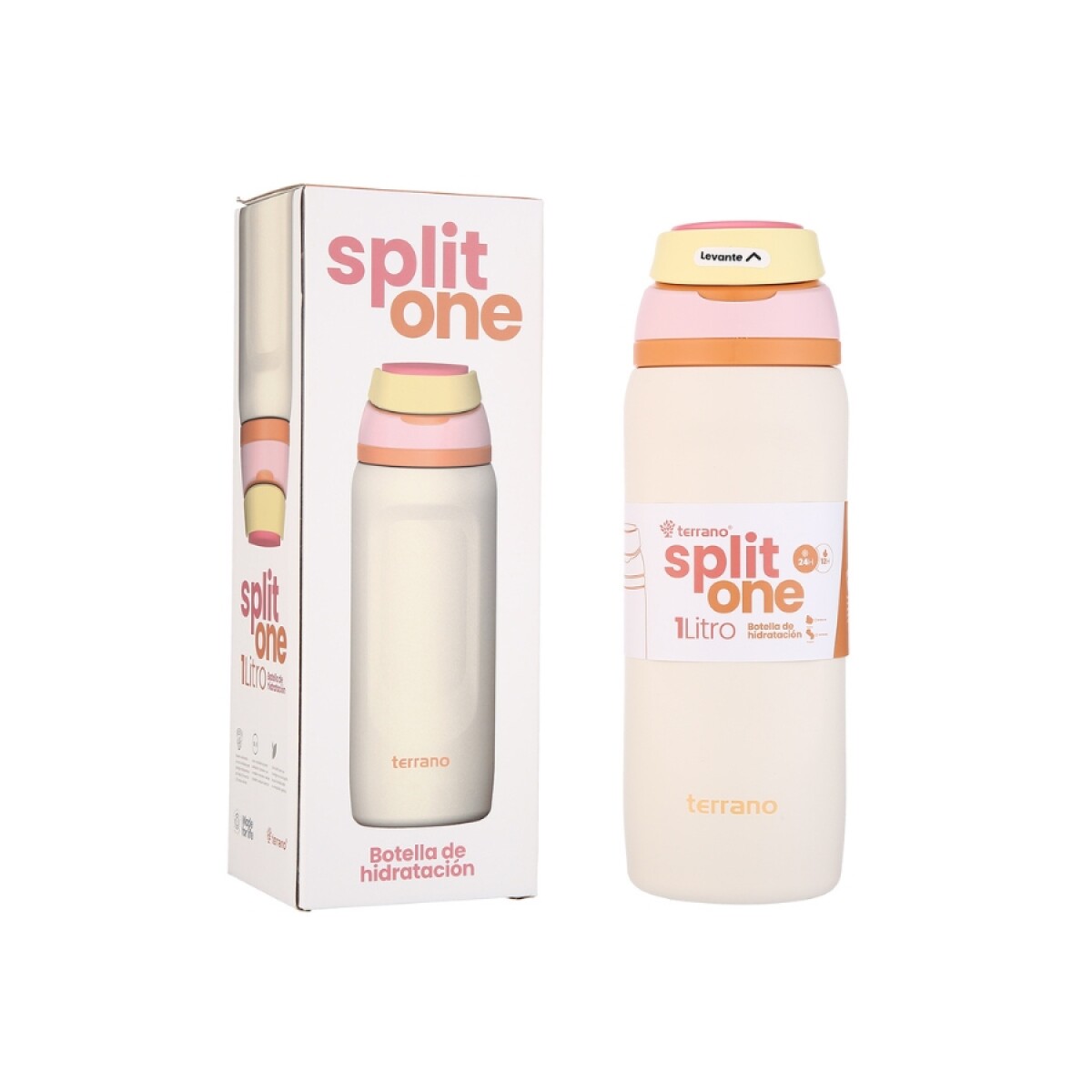 Botella Térmica Split One Pop Up 2113032 1Lt Doble Capa Ub - BEIGE 