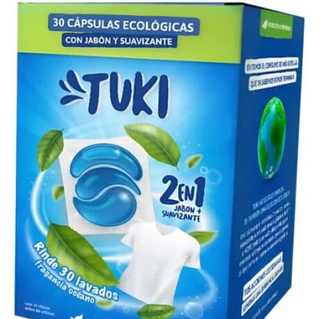 Cápsulas ecológicas para lavarropa TUKI X 30 unidades Cápsulas ecológicas para lavarropa TUKI X 30 unidades