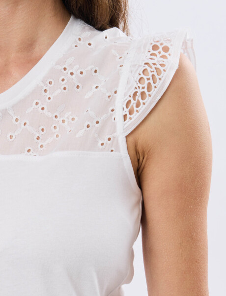 REMERA LISA DE ALGODÓN Blanco