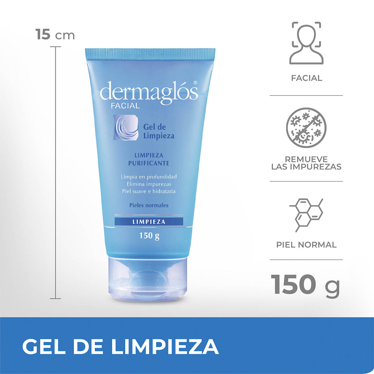 Derma Facial Gel Limpiador P/N 150 Ml ¿ Limpieza Nocturna 