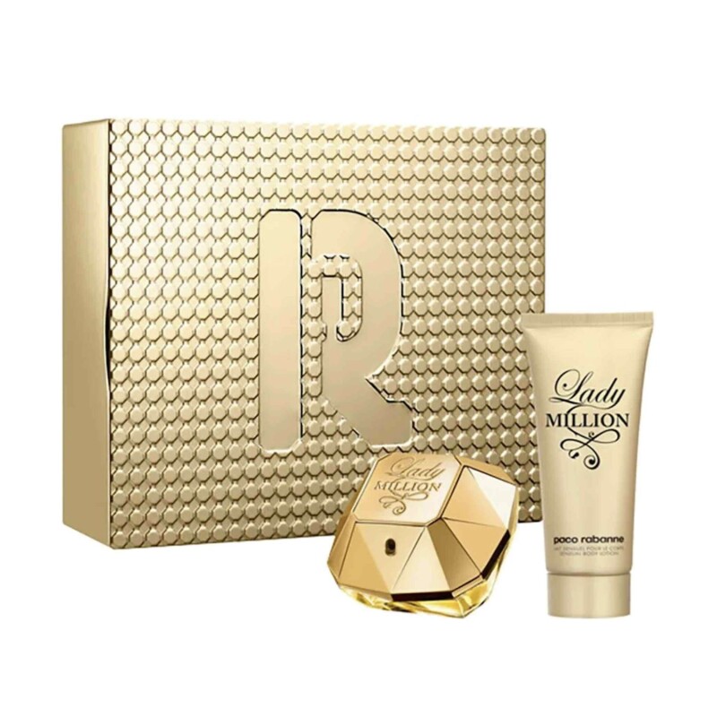 Set Paco Rabanne Lady Million EDP 80 ml + Loción 100 ml Set Paco Rabanne Lady Million EDP 80 ml + Loción 100 ml