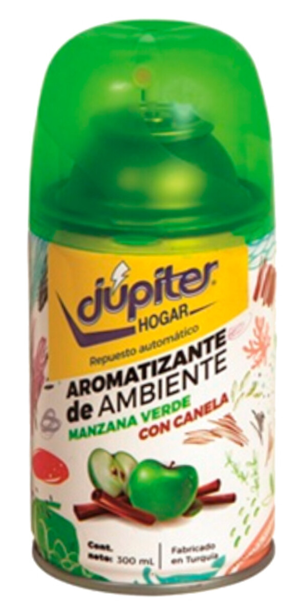 DESODORANTE AMBIENTE JUPITER AUTOMATICO MANZANA CANELA REPUESTO 300 CC 