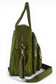 Bolso mochila y morral verde