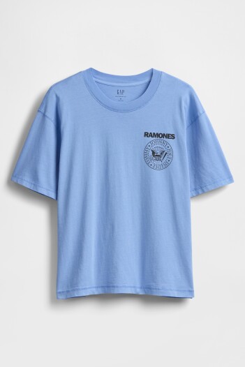 Remera Bandas Manga Corta Hombre Shirting Blue