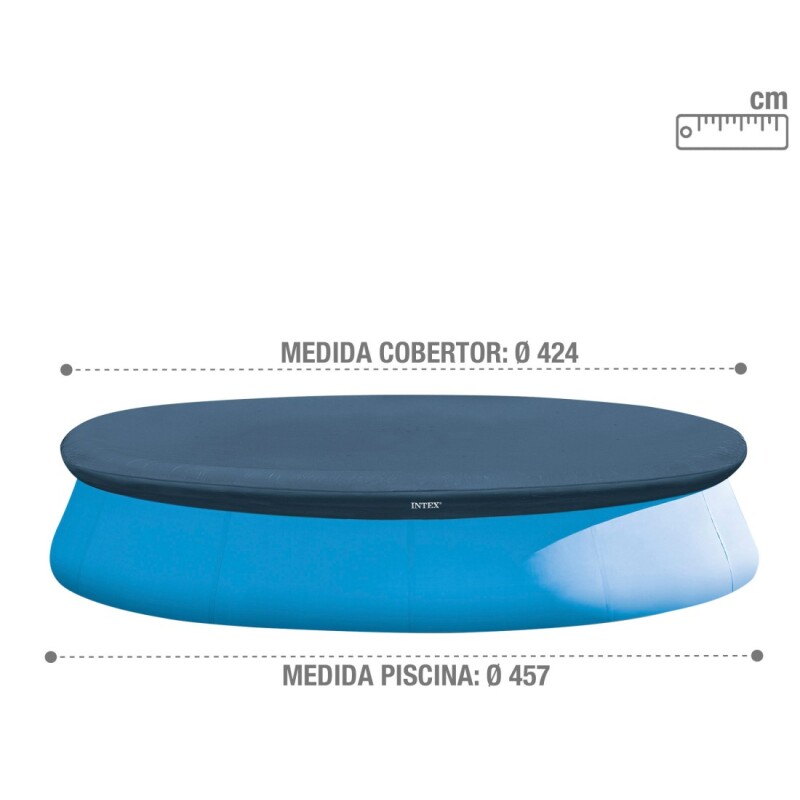INTEX COBERTOR LONA PARA PISCINA INFLABLE DIÁMETRO 4.57 METROS Intex Cobertor Lona Para Piscina Inflable Diámetro 4.57 Metros