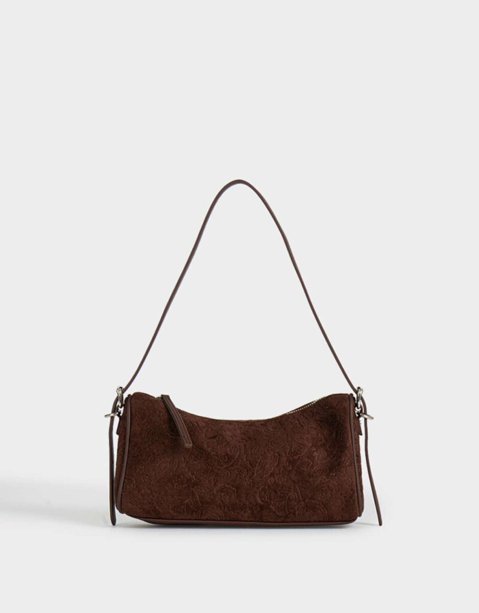 Bandolera Suede Chocolate - Marron Chocolate 