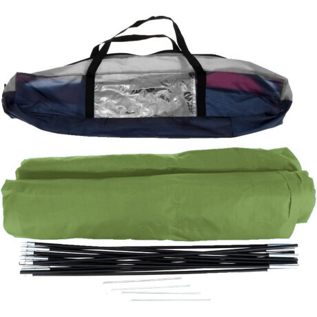 Carpa Iglú 2 Personas P/ Camping 2.00x1.45m + Bolso Verde Claro