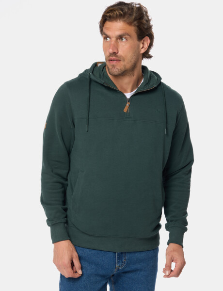 CANGURO DE FELPA MEDIO CIERRE Verde