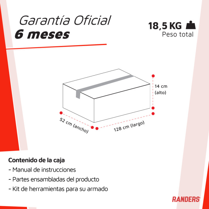 Caminadora eléctrica plano Randers ARG-360-x Caminadora eléctrica plano Randers ARG-360-x