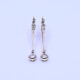 Caravanas oro 18k antiguas con brillantes y diamantes. Caravanas oro 18k antiguas con brillantes y diamantes.