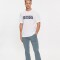 BOSS -Remera de algodón, TeDigitalLogo Blanco