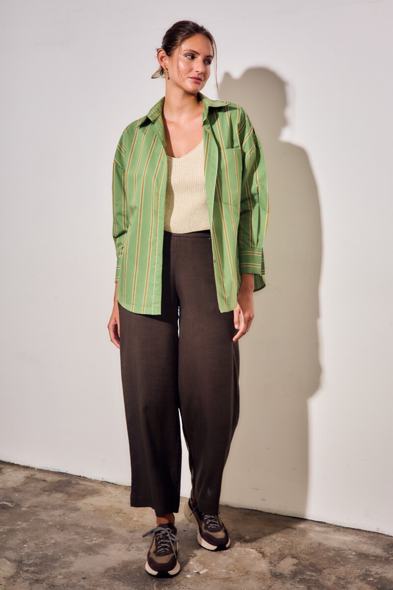 Pantalón Lino Oliva