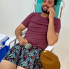 Short de baño Dante Hojas