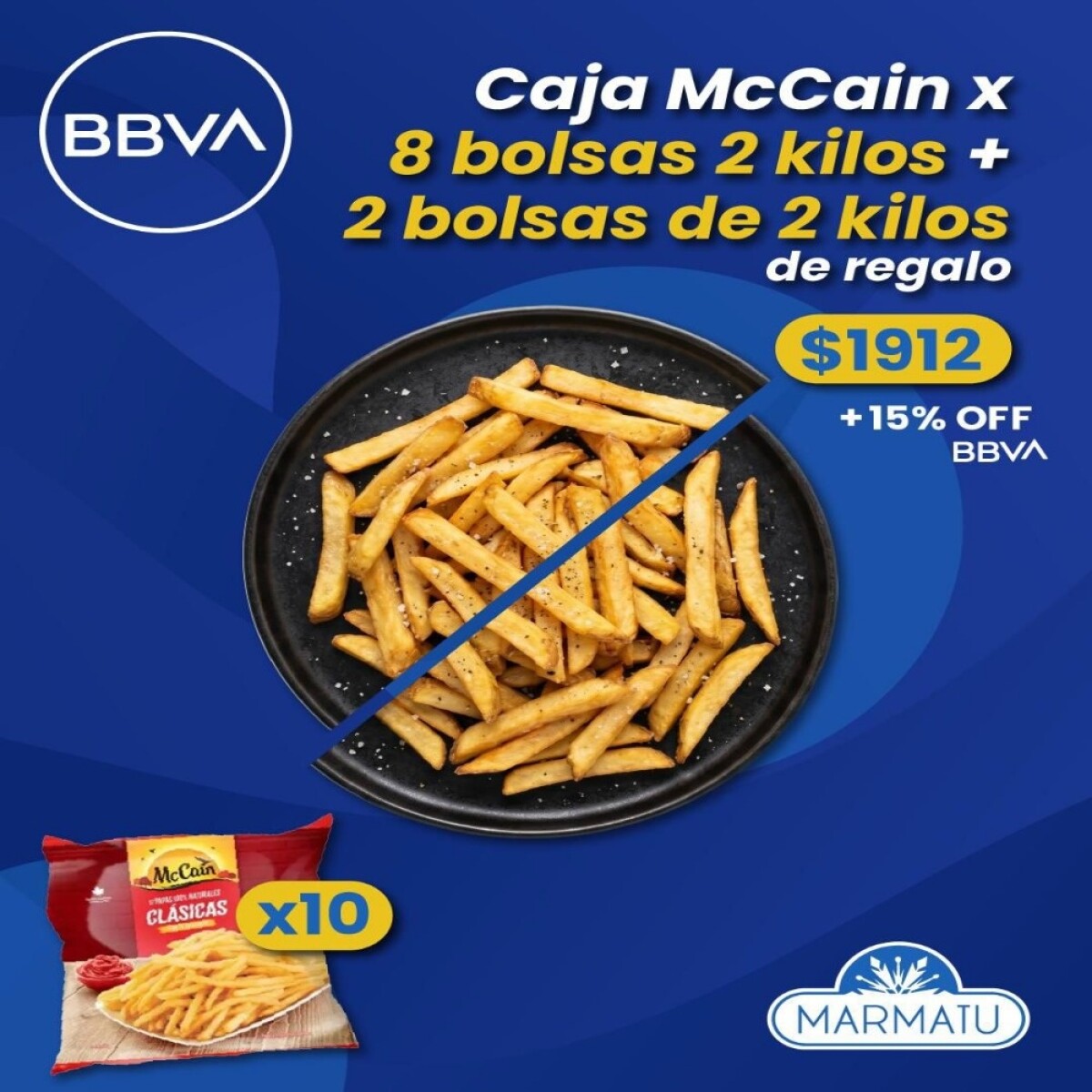 Caja Mc Cain 8 Bolsas 2k + 2 Bolsas 2k De Regalo 