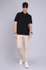 Remera con cuello Arrow NEGRO