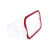 Pote Rectangular con Traba 500 ml ROJO