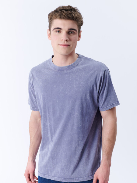 Remera lavada Azul Piedra