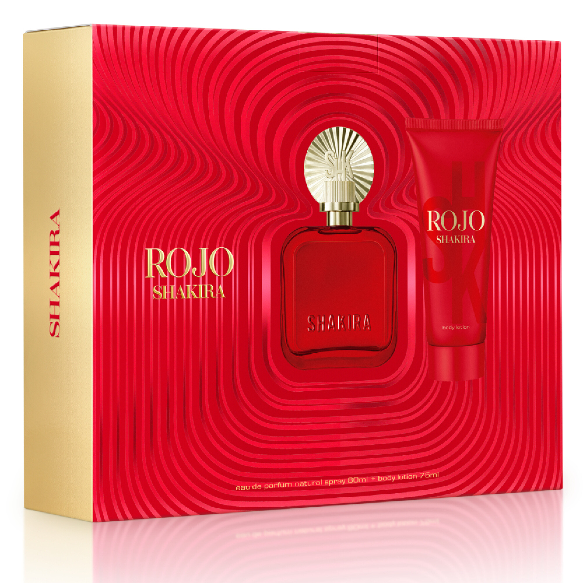 Cofre Shakira Perfume Rojo EDP 80ml + Body Lotion 75ml — San Roque