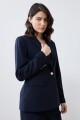 Blazer clásico un botón azul marino