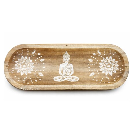 PORTAINCIENSO PLATO DE MADERA Buda