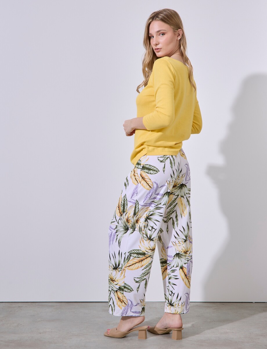 Pantalón Fluido Botanics - Multi/blanco 