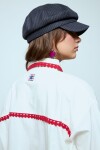 Camisa con puntilla blanco