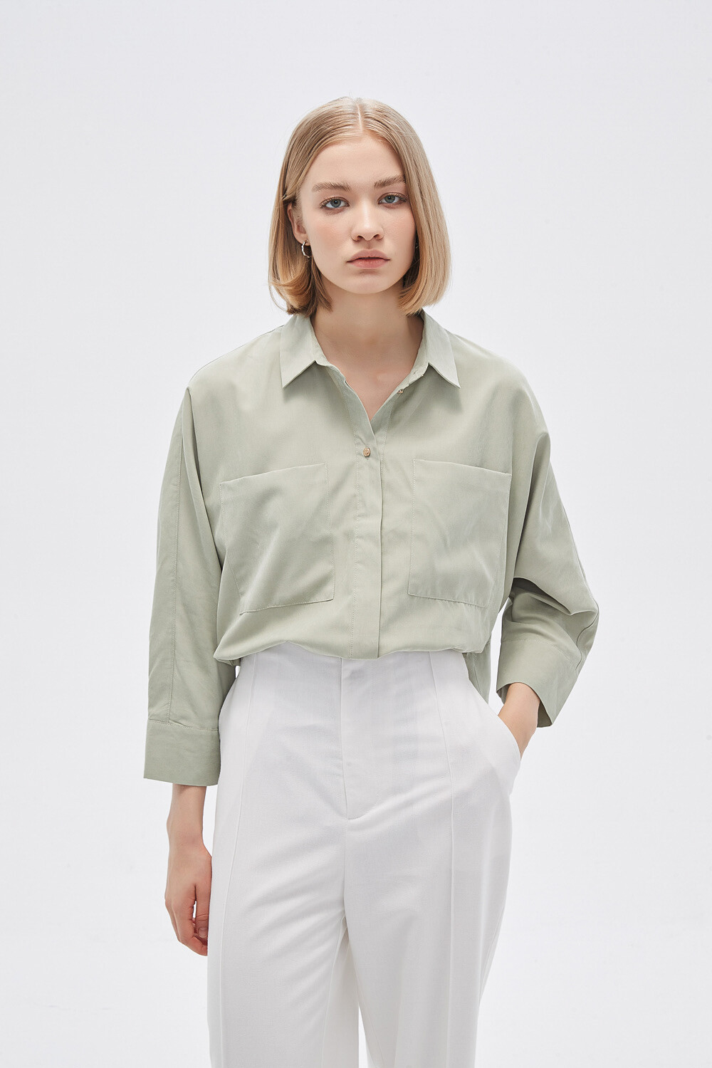 Camisa Maturin Verde Grisaceo