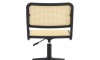 Silla de Escritorio Simil Rattan Negro