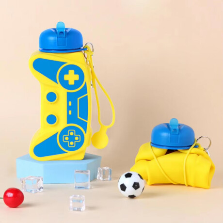 Botella Plegable Joystick Amarillo