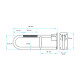 BARRA REBATIBLE DISCAP METAL ACERO INOXIDABLE PULIDA 60CM 000