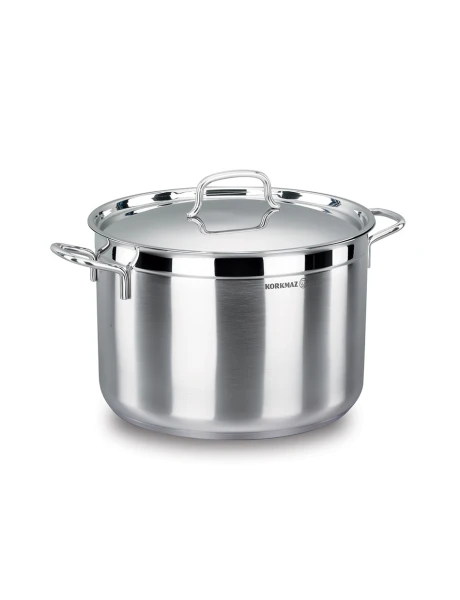 OLLA 11LTS ACERO INOX C/TAPA ALFA KORKMAZ. 28X18CM OLLA 11LTS ACERO INOX C/TAPA ALFA KORKMAZ. 28X18CM