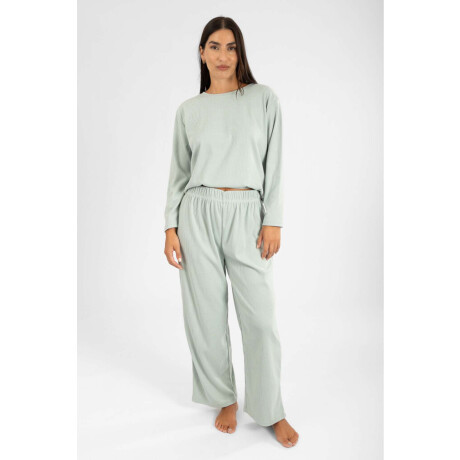 Pantalon cosy Verde claro