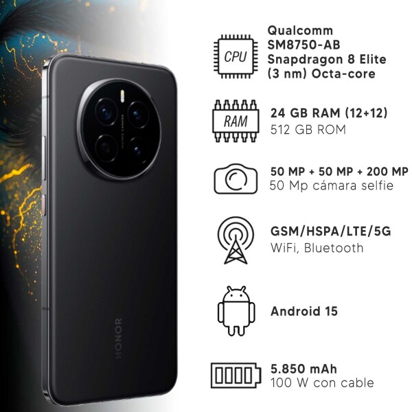 Honor Magic7 Pro 24/512gb 5g + Regalo NEGRO