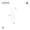 Lámpara De Pie Lumax Nórdica Flexible 1.5 M Blanco