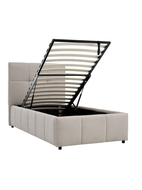 Estructura cama VEMMELEV 1 Plaza 90x190 beige Estructura cama VEMMELEV 1 Plaza 90x190 beige