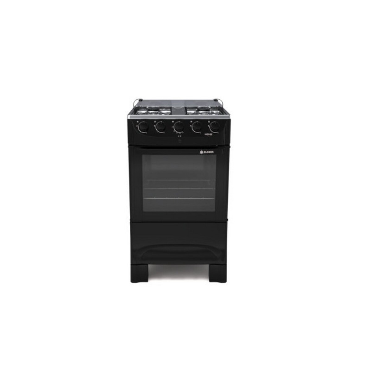 COCINA ELDOM HESSE 4 HORNALLAS,COLOR NEGRO. 