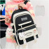 Set Mochila Impermeable Kawaii Estilo Coreano 5 Piezas Variante Color Negro